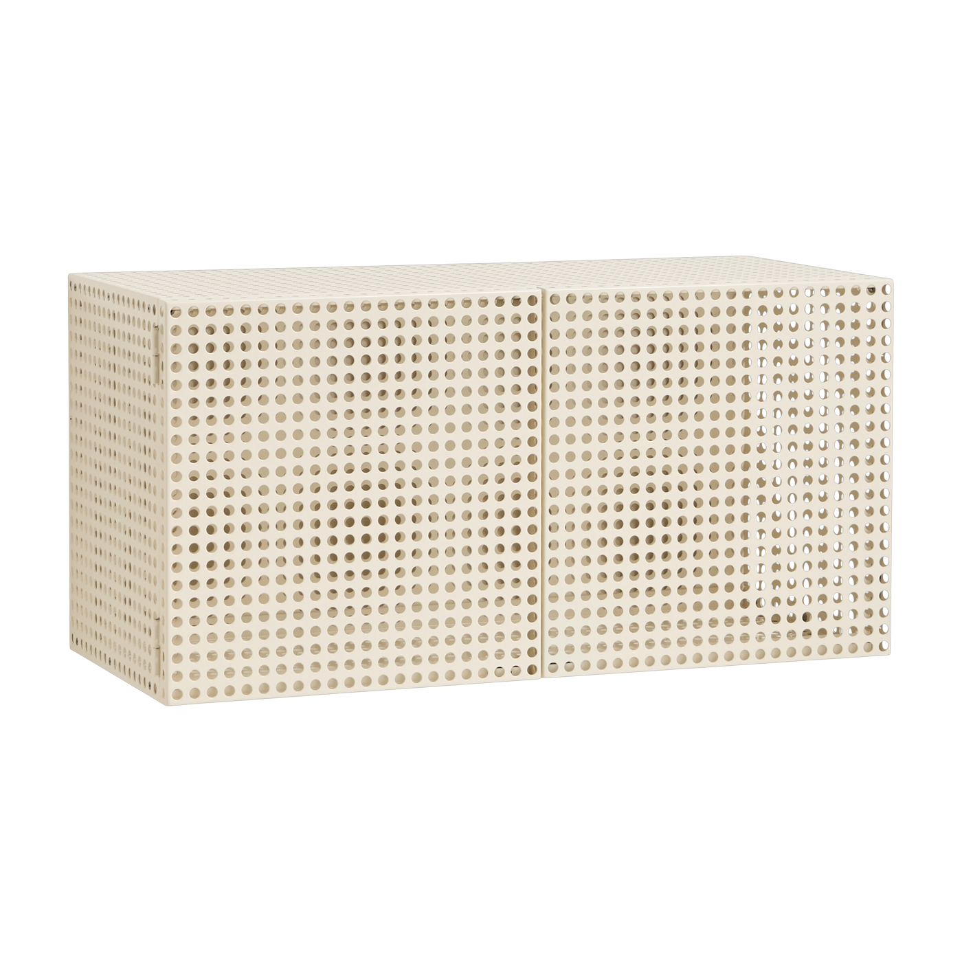 Armario mural de acero perforado blanco roto 89x40x45cm - HAY