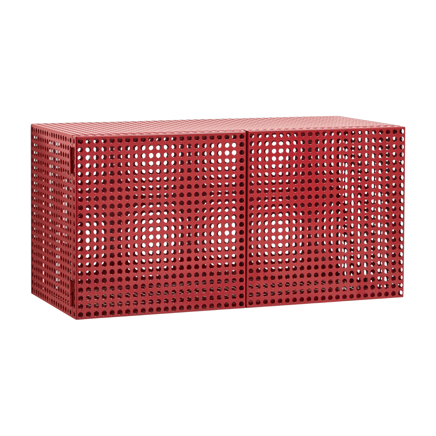 Armario mural de acero perforado rojo 89 x 40 x 45 cm - HAY