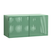 Armoire murale en acier perforé vert 89x40x45cm - HAY