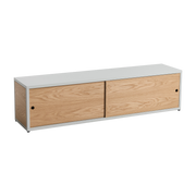 gris clair wood and steel TV stand 150x34x38. 7cm Combination 104 - HAY