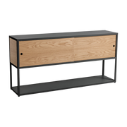 Scaffale in legno e acciaio grigio charbon Combination 207 - HAY