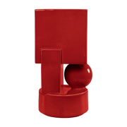 Vase in burgundy red ceramic 23x22x43cm Vector - Versmissen
