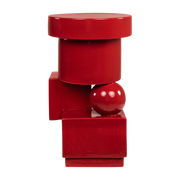 Red ceramic side table and planter, 30x50cm Vector - Versmissen