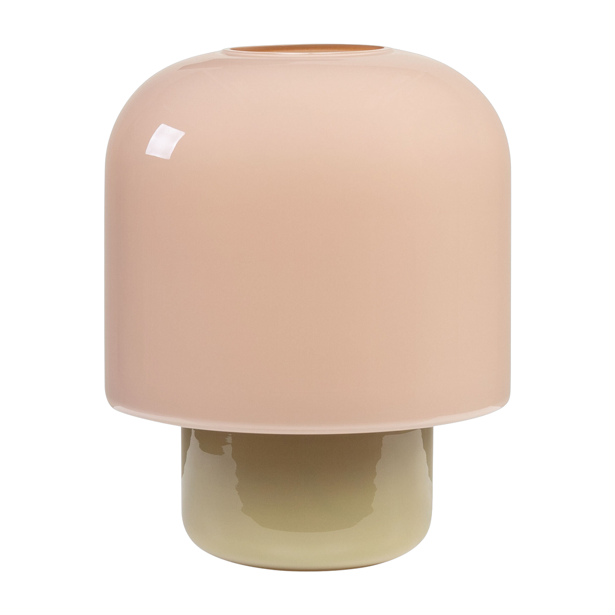 Lampada da tavolo in vetro macchiato e oliva 25x30cm Kasumi - Versmissen