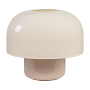 Lampe à poser en verre macchiato et gris chaud 29x25cm Kasumi - Versmissen
