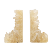 Natural quartz e and resin bookends, 24x8x20cm - Versmissen