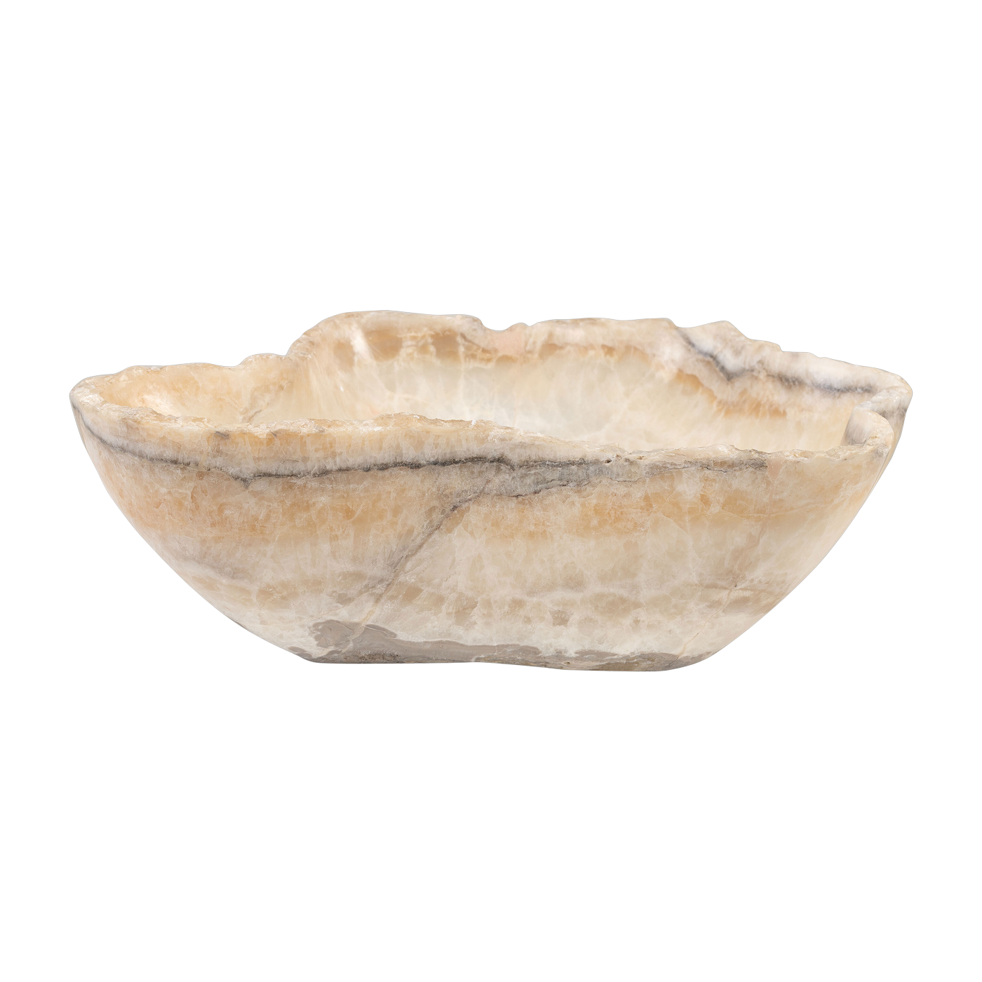 Vide-poche large en onyx naturel 38x47x13cm - Versmissen