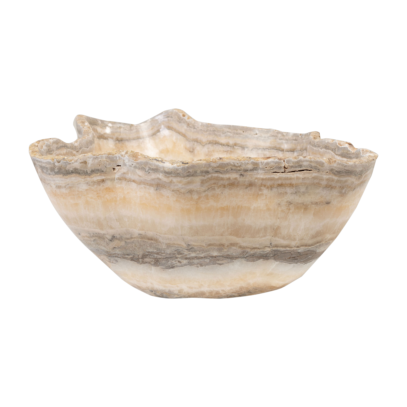 Vide-poche medium en onyx naturel 30x38x14cm - Versmissen