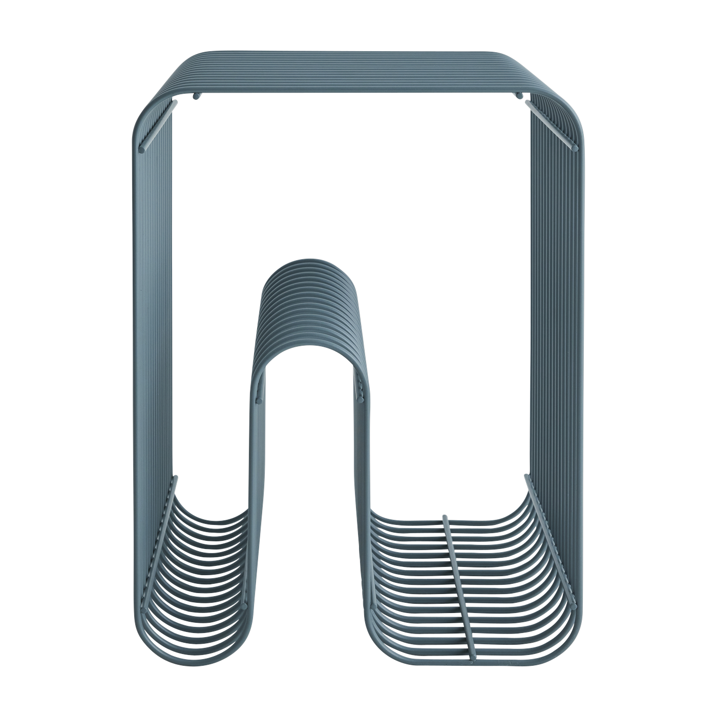 Hocker und Aufbewahrungsbox „ magazine “ blau 32 cm Curva - AYTM