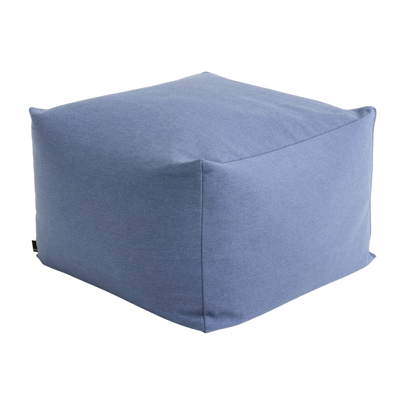 Blue cotton pouf 49x49x40cm Story - Hay