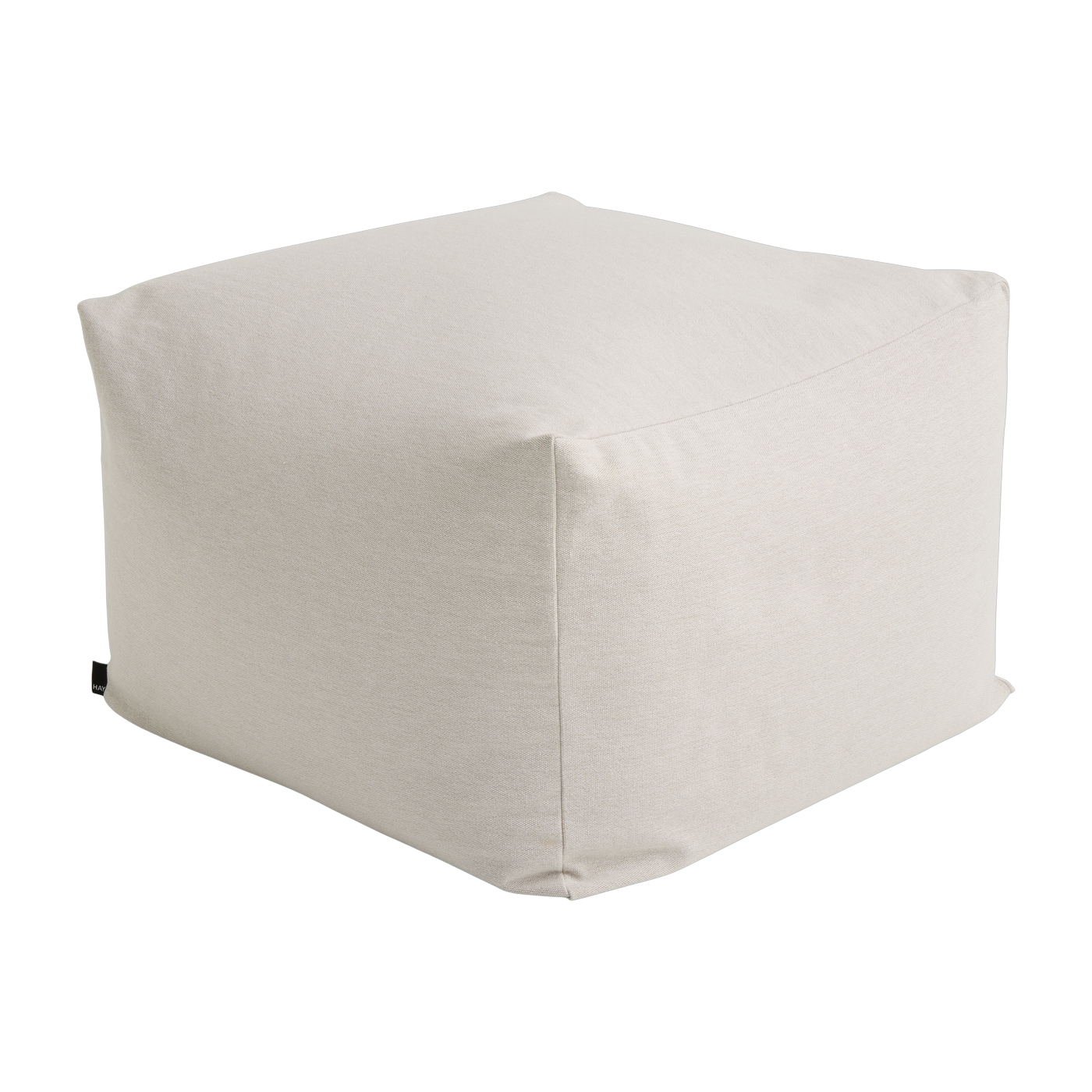 Puf de algodón beige 49x49x40cm Story - Hay