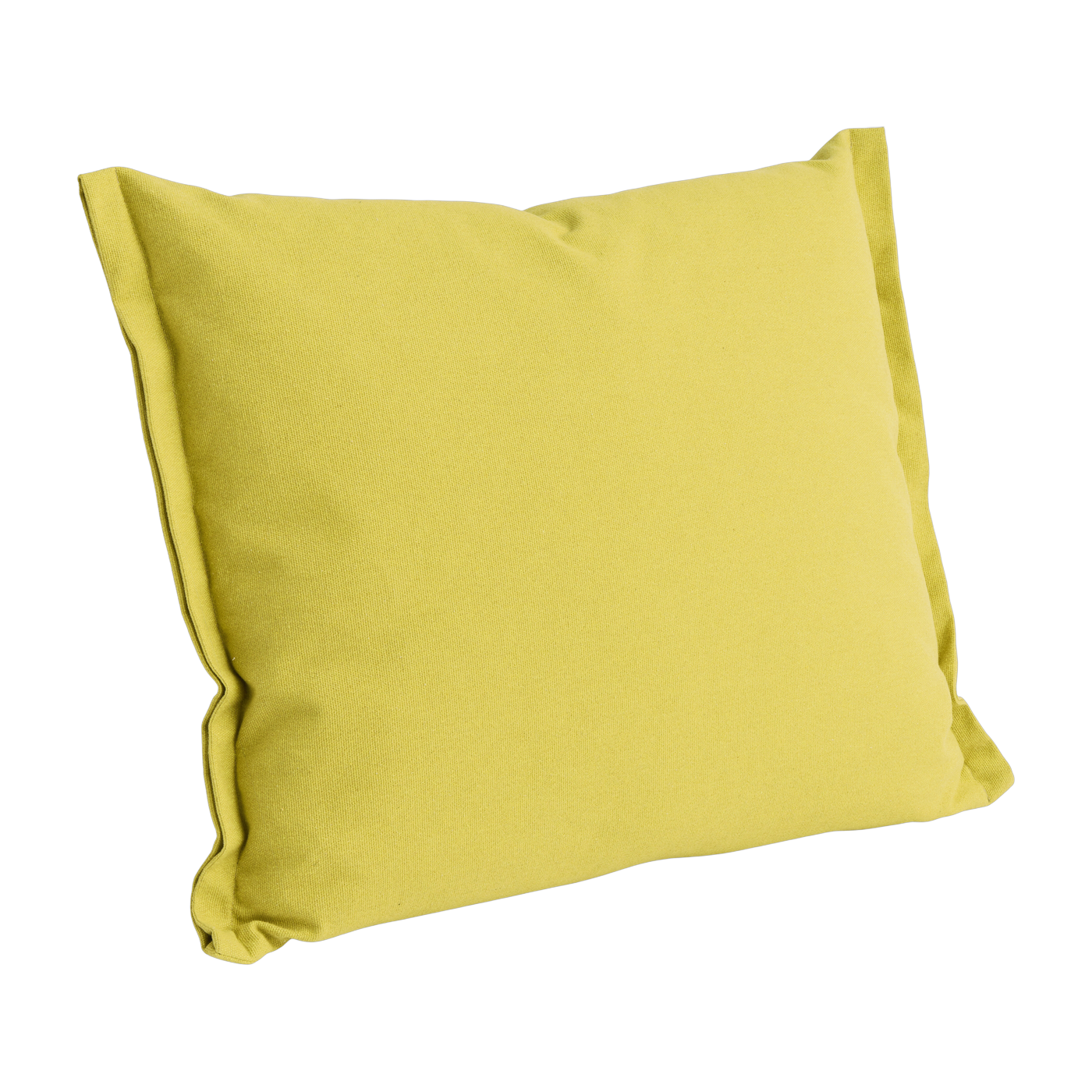 Cojín de algodón y lino amarillo 55 x 60 cm Plica - Hay