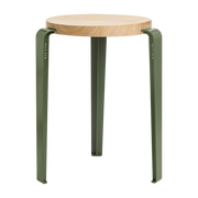 Taburete de roble caqui Lou - TIPTOE