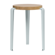 Lou pale blue oak stool - TIPTOE