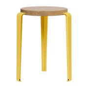 Hocker aus gelber Eiche „Brioche“ von Lou – TIPTOE