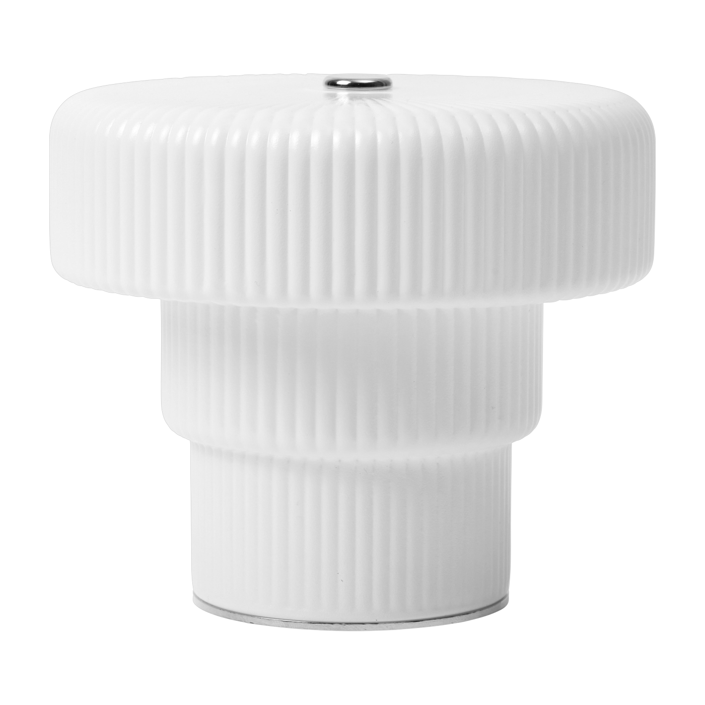 Lampe portable en verre blanc 12x10cm Ripple - Ferm living