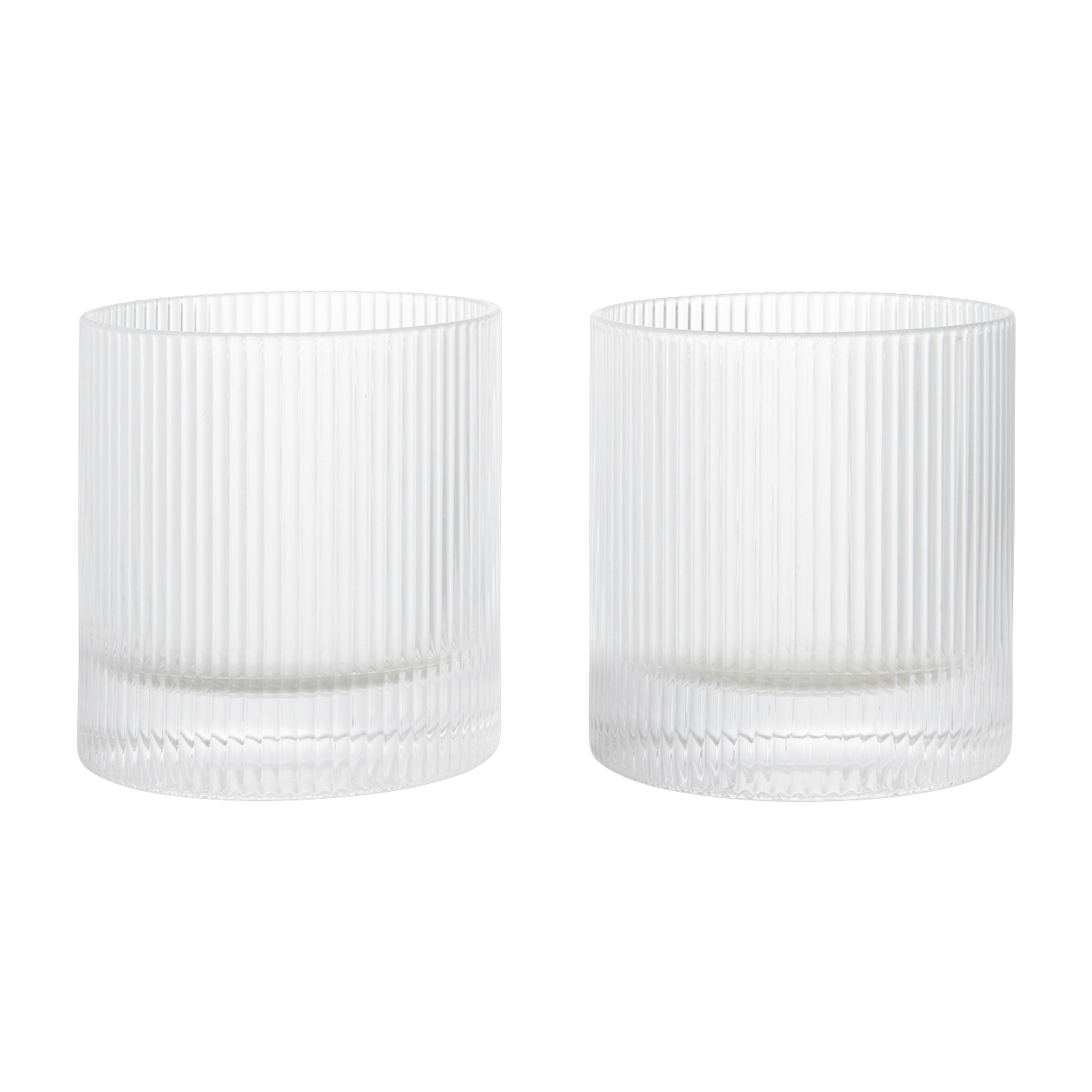 Vasos de cristal transparente 8, 5 x 9 cm Ripple - Ferm living