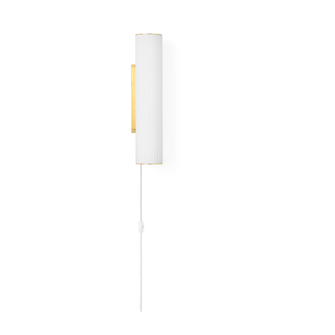 Wandleuchte aus opalisierendem, mundgeblasenem Wellglas, 8, 5 x 40 cm, „ Vuelta ” – Ferm living