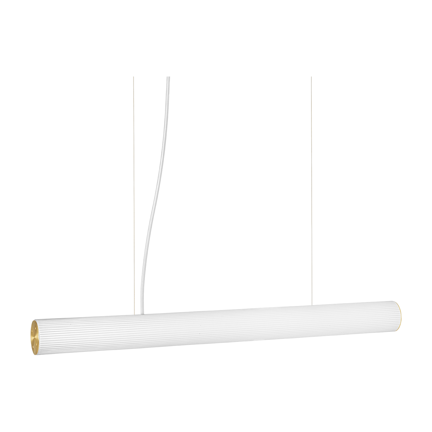 Hängeleuchte aus opakem, gewelltem mundgeblasenem Glas, 8, 5 x 100 cm Vuelta - Ferm living