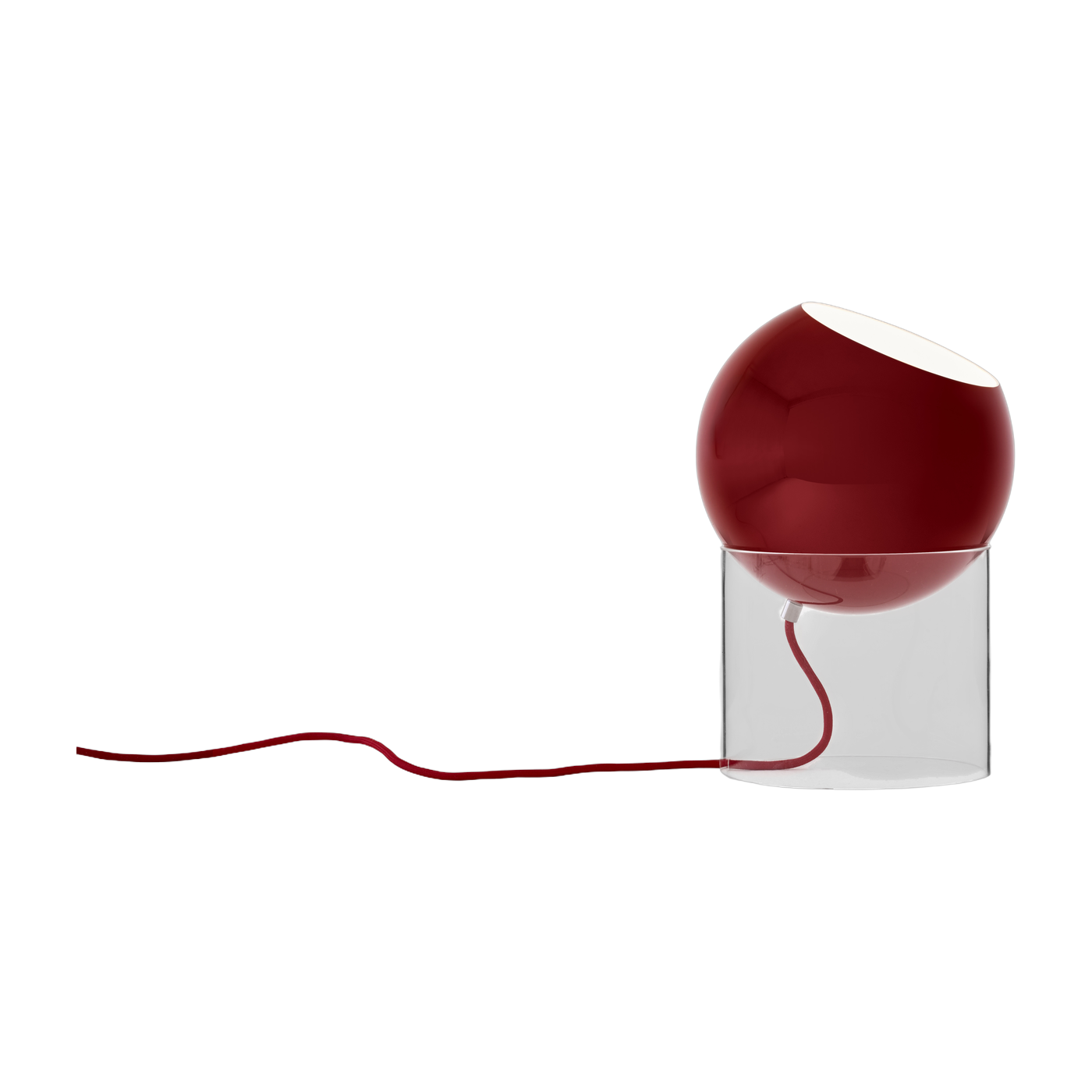 Lampada da tavolo design rosso vermiglio Topan VP13 - &tradition