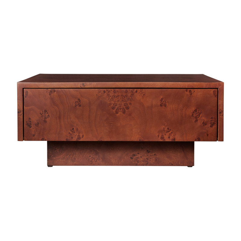 Table basse en broussin foncé 70x30cm Burl - Ferm living