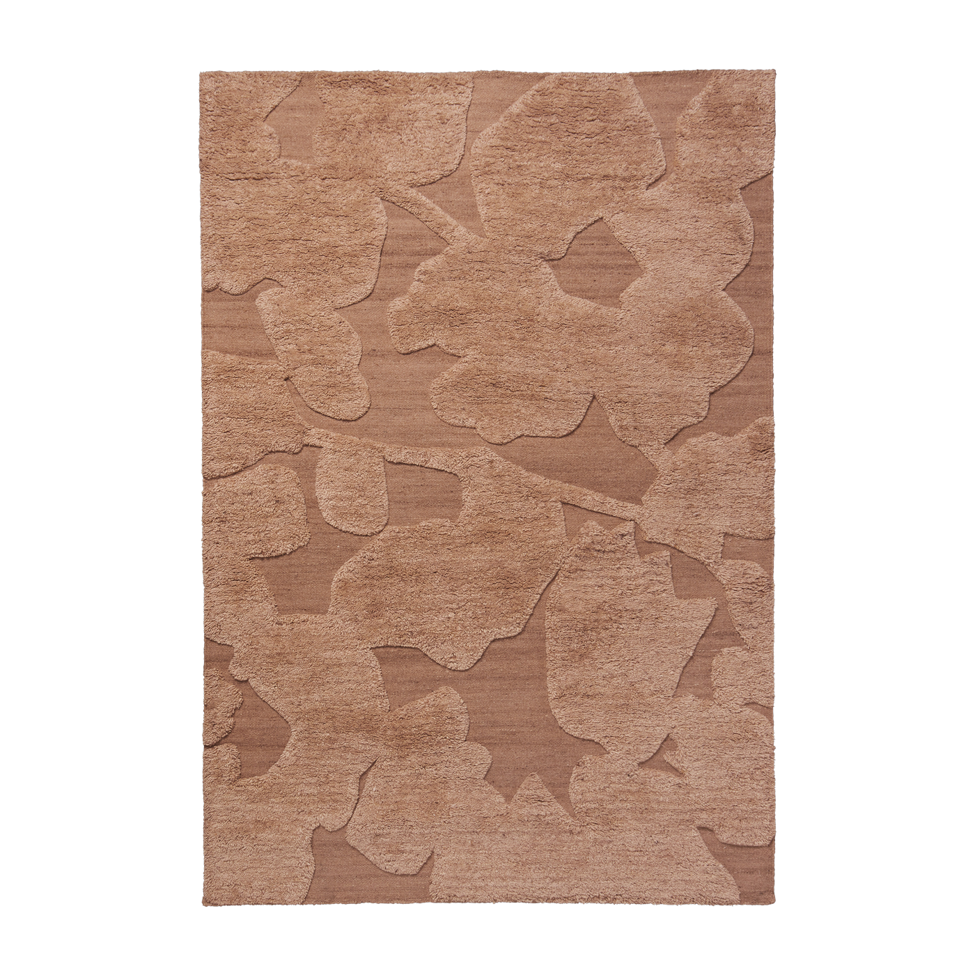 Brown knotted wool rug 140x200cm Cilla - Ferm living