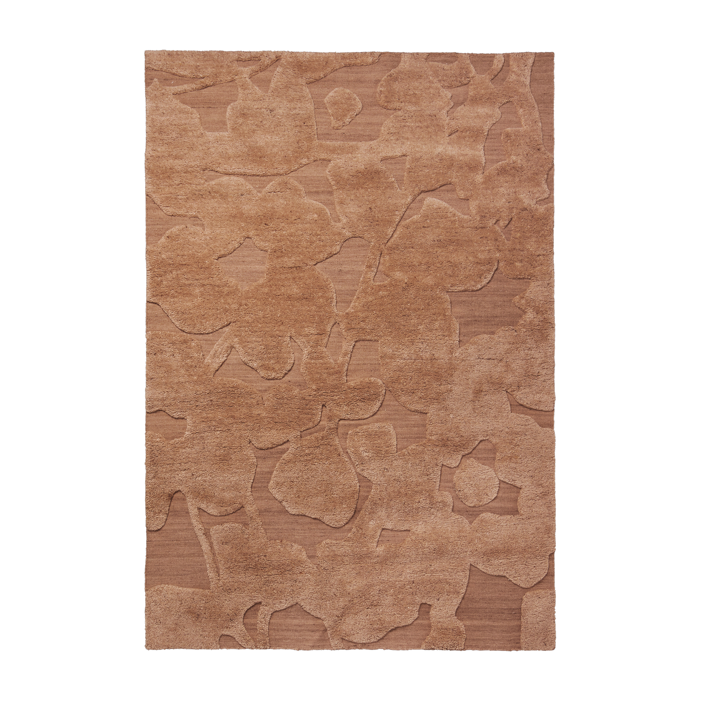 Brown knotted wool rug 170x240cm Cilla - Ferm living