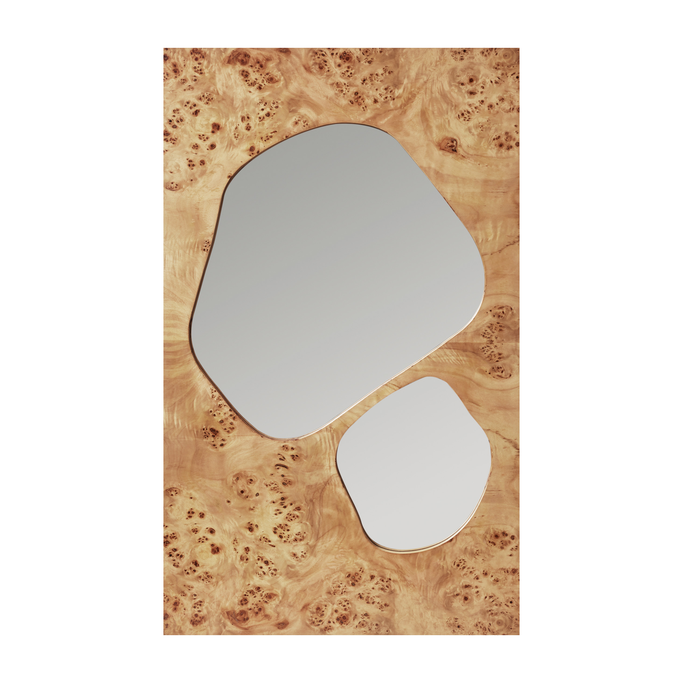 Espejo de chapa de álamo beige 50 x 3 x 82 cm Folia - Ferm living