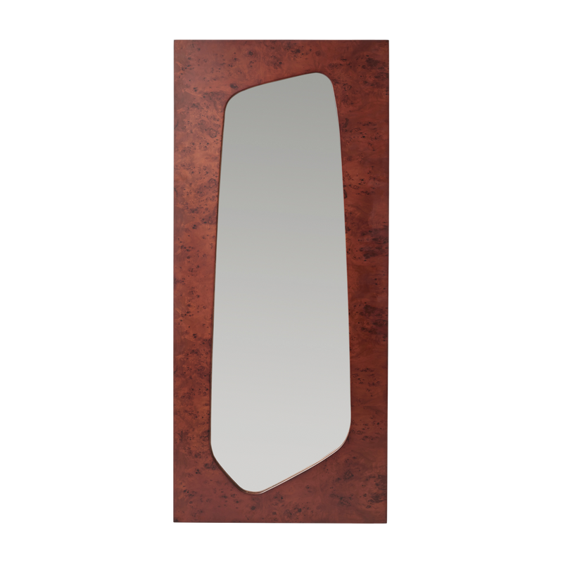 Specchio in legno di pioppo scuro 55x135cm Folia - Ferm living
