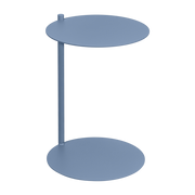 Ande frosted blue steel side table - noo. ma