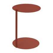 Table d'appoint en acier rouge auburn Ande - noo.ma
