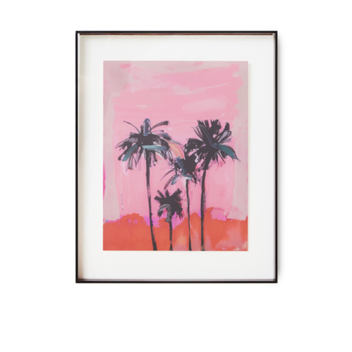 Cornice acrilica Palmes brunes (40X50Cm) - HKLIVING