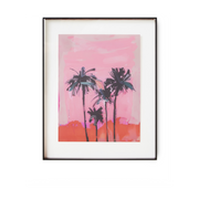 Cadre acrylique Palmes brunes (40X50Cm) - HKLIVING
