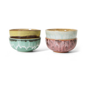 4 ceramic bowls 8. 3x8. 3x3. 8cm 70s tableware - HKLiving