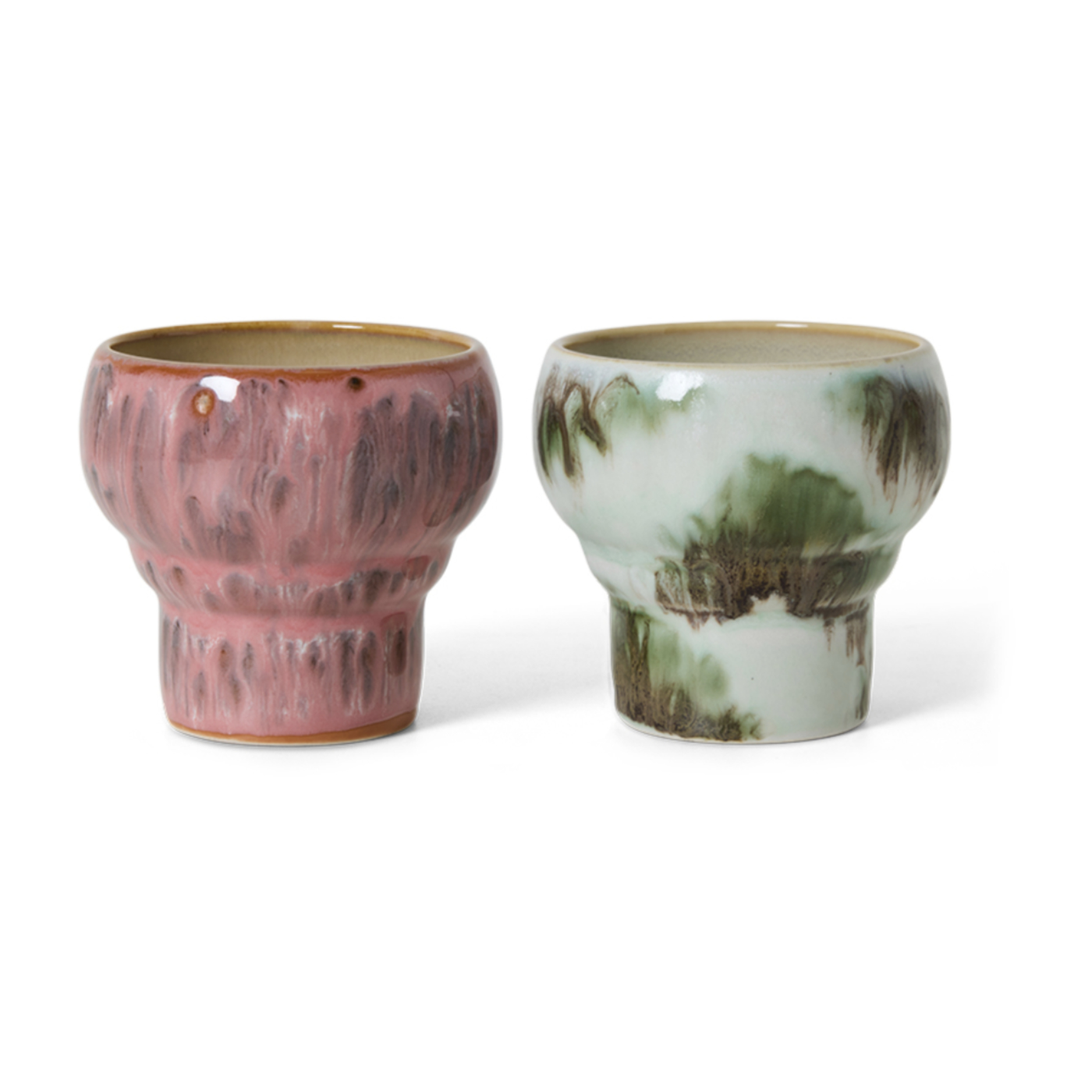 2 tazze da caffè lungo in ceramica Expression 8, 9x8, 9x8, 1 cm Stoviglie anni '70 - HKLiving