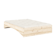 Lit en pin naturel 140x200cm Orbit - Karup Design