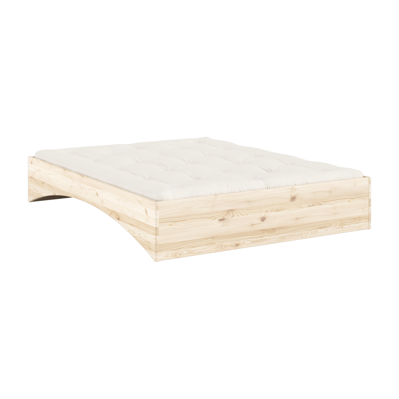Bett aus natürlichem Kiefernholz 160 x 200 cm Orbit - Karup Design