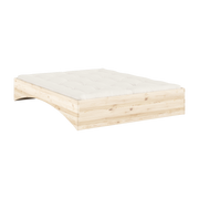 Lit en pin naturel 160x200cm Orbit - Karup Design
