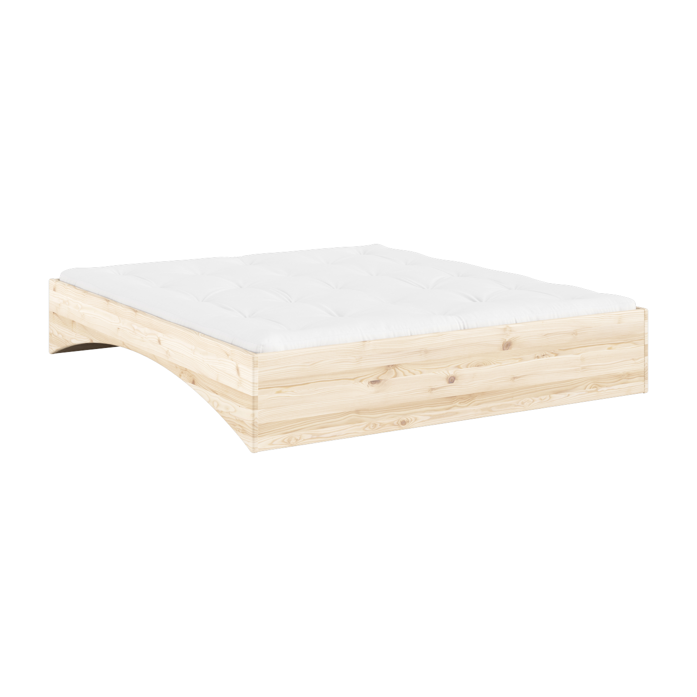 Bett aus natürlichem Kiefernholz 180 x 200 cm Orbit - Karup Design