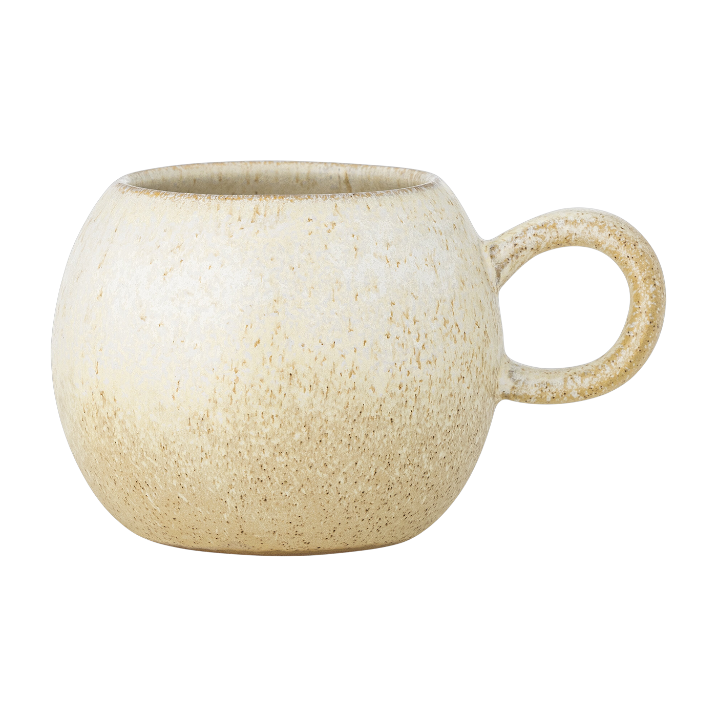 Beige stoneware mug 410ml 4. 2x3. 3in Paula - Bloomingville