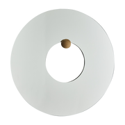 Specchio da parete in vetro e rovere 80 cm Castellum - AYTM