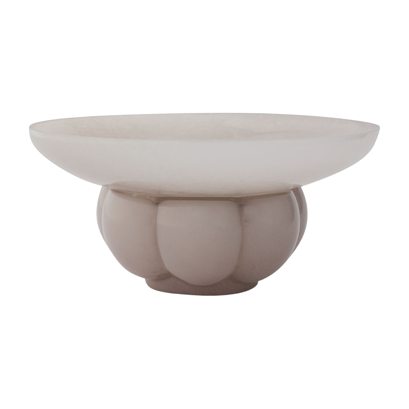 Bol en verre rose pâle 33x15cm Uva - AYTM