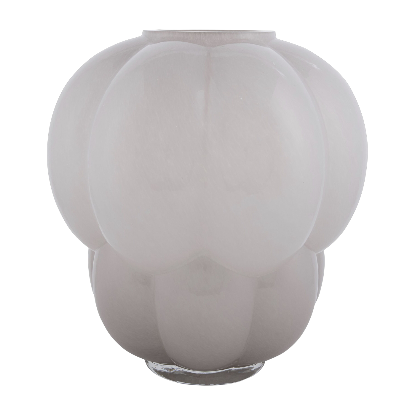 Vase pale pink glass 35 x 32 cm Uva L - AYTM