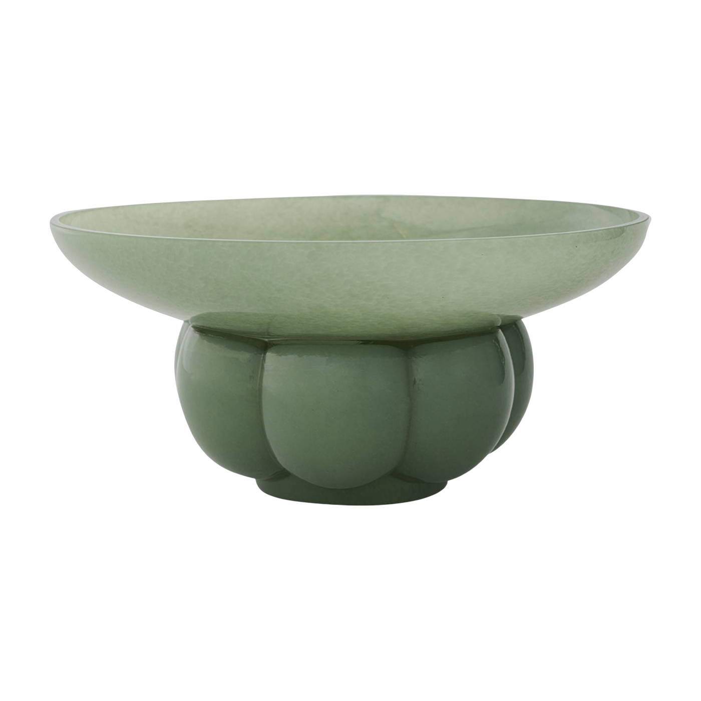 Bol en verre vert 33x15cm Uva - AYTM
