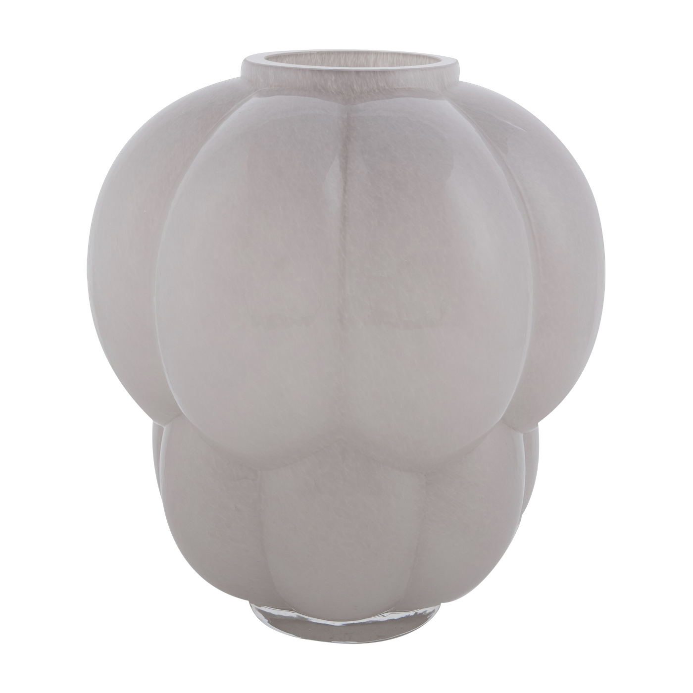 Vase pale pink glass 26x28cm Uva - AYTM