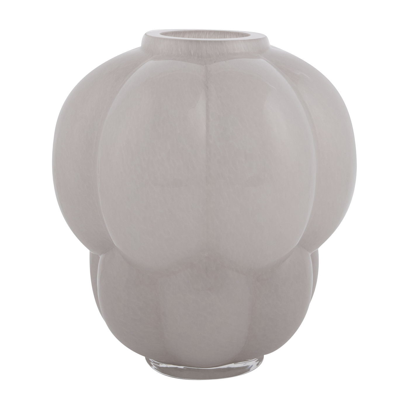 Vase pale pink glass 20x22cm Uva - AYTM