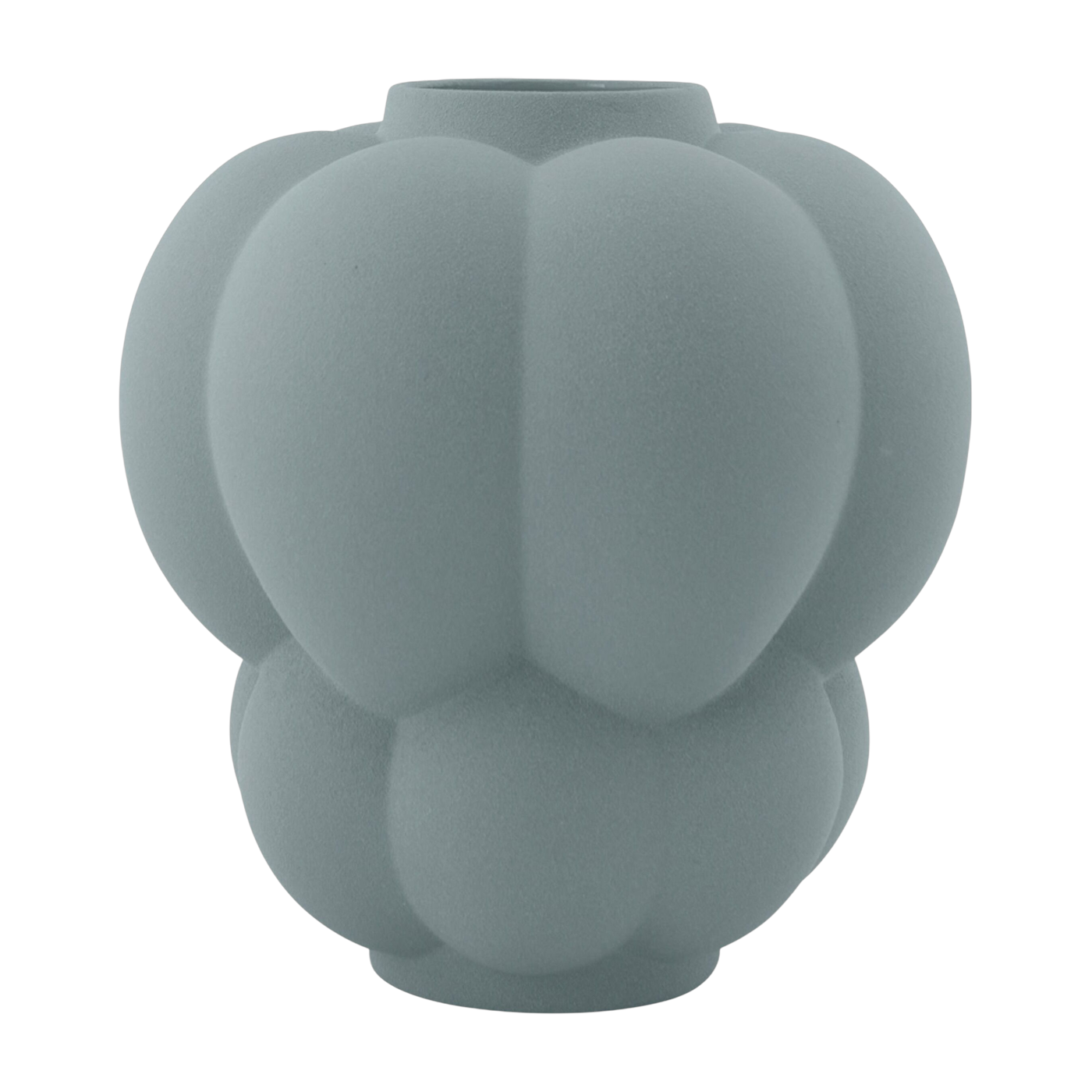 Vase en grès pale mint 26x28cm Uva - AYTM