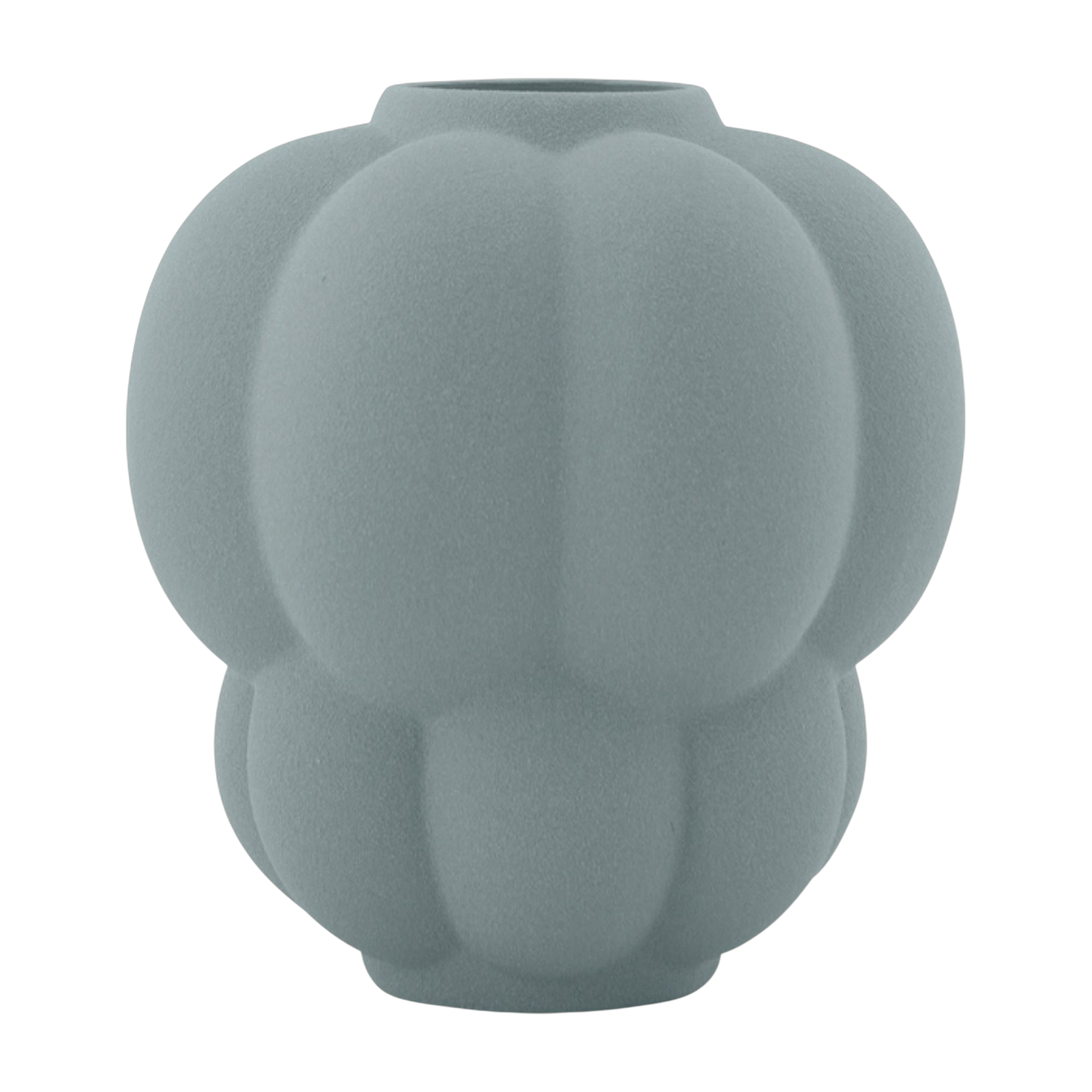 Vase en grès pale mint 20x22cm Uva - AYTM