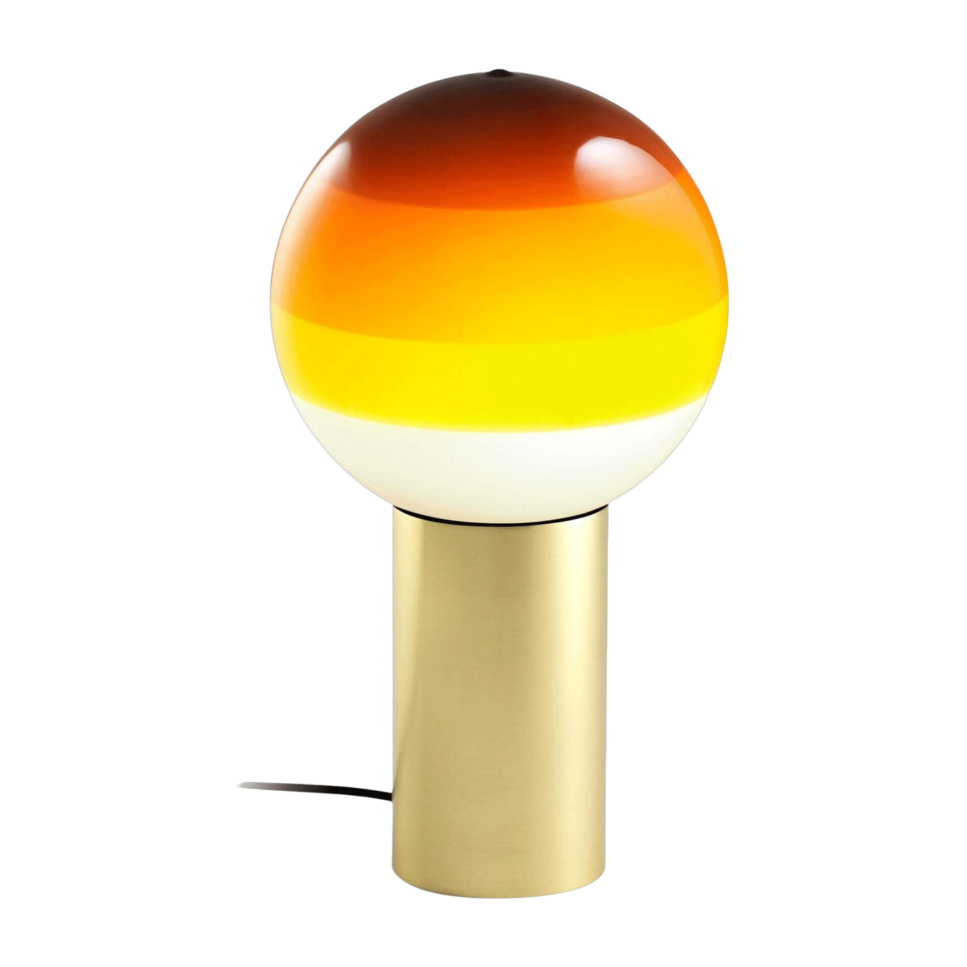 Bernsteinfarbene Glaskugel 12, 5 cm „ Dipping Light ” – Marset