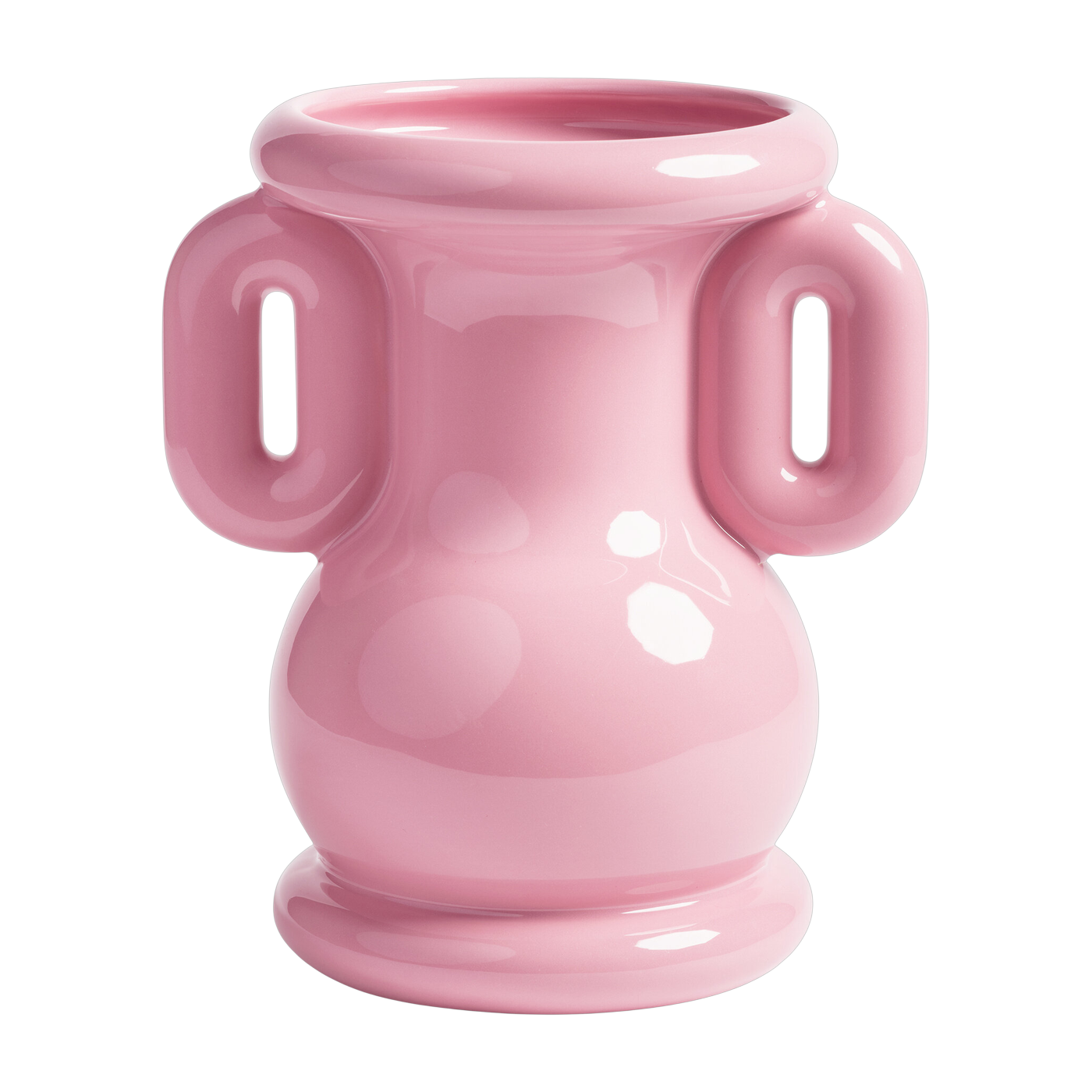 Vase aus rosa Sandstein 23 x 18 x 26, 5 cm Amfora – &Klevering